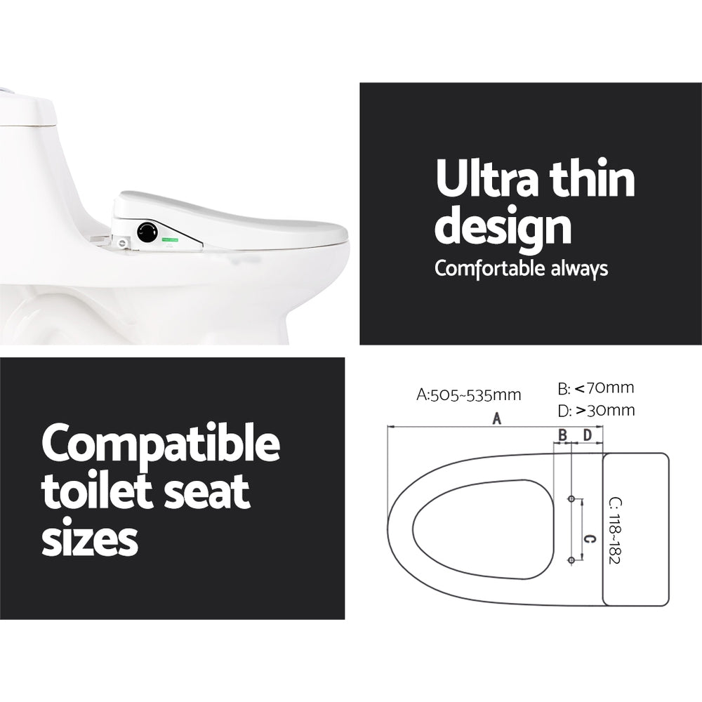 Cefito Electric Bidet Toilet Seat Cover Auto Smart Water Wash Dryer Night Light Tristar Online