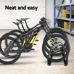 Weisshorn 3 Bike Stand Floor Bicycle Storage Black Tristar Online