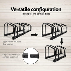 Weisshorn 4 Bike Stand Floor Bicycle Storage Black Tristar Online