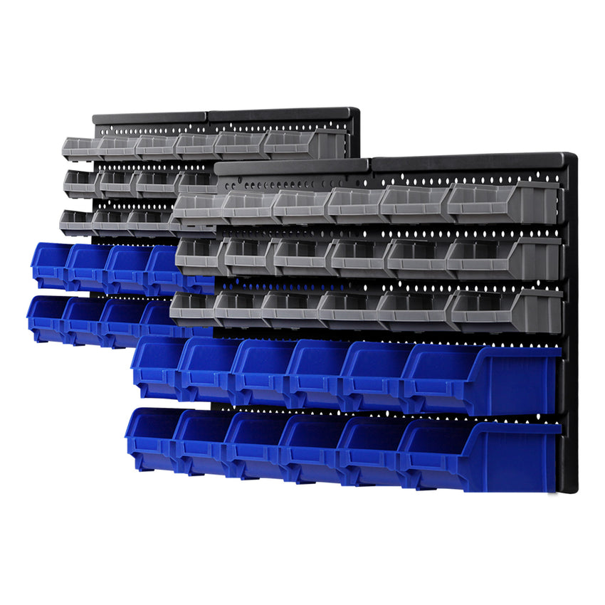 Giantz 60 Storage Bin Rack Wall Mounted Tristar Online