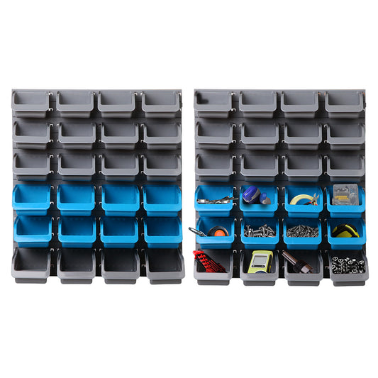 Giantz 48 Bin Wall Mounted Rack Storage Organiser Tristar Online