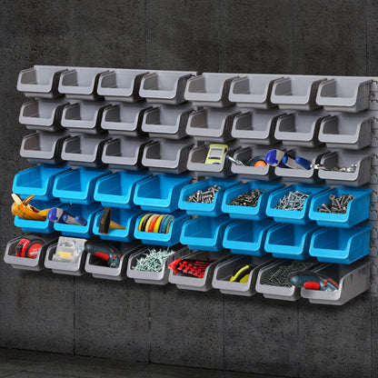 Giantz 48 Bin Wall Mounted Rack Storage Organiser Tristar Online