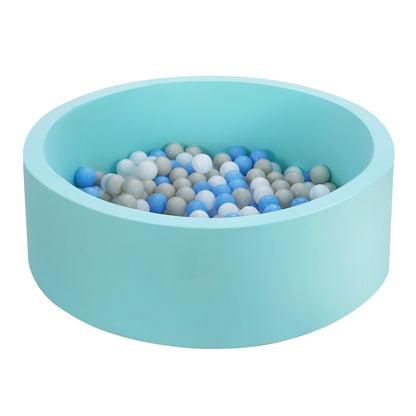 Keezi Ocean Foam Ball Pit with Balls Kids Play Pool Barrier Toys 90x30cm Blue Tristar Online