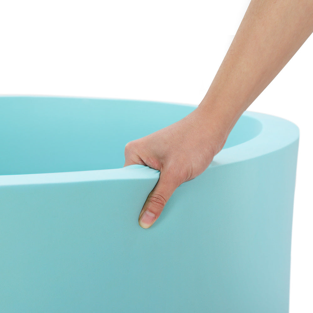 Keezi Ocean Foam Ball Pit with Balls Kids Play Pool Barrier Toys 90x30cm Blue Tristar Online