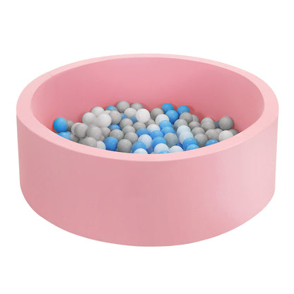 Keezi Ocean Foam Ball Pit with Balls Kids Play Pool Barrier Toys 90x30cm Pink Tristar Online