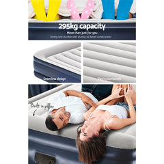 Bestway Queen Air Bed Inflatable Mattress Sleeping Mat Battery Built-in Pump Tristar Online