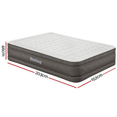 Bestway Air Bed Queen Size Mattress Camping Beds Inflatable Built-in Pump Tristar Online