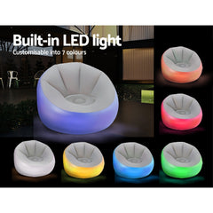 Bestway Inflatable Seat Sofa LED Light Chair Outdoor Lounge Cruiser Tristar Online