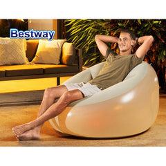 Bestway Inflatable Seat Sofa LED Light Chair Outdoor Lounge Cruiser Tristar Online