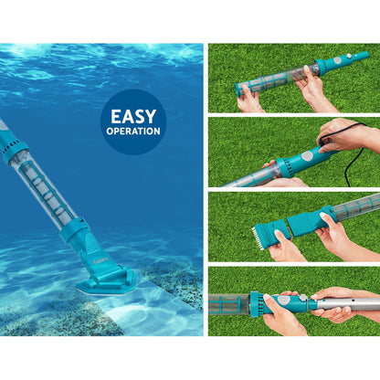 Bestway Pool Cleaner Cordless with Pole Swimming Pool Automatic Vacuum 2.5M Tristar Online