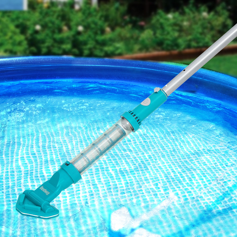 Bestway Pool Cleaner Cordless with Pole Swimming Pool Automatic Vacuum 2.5M Tristar Online