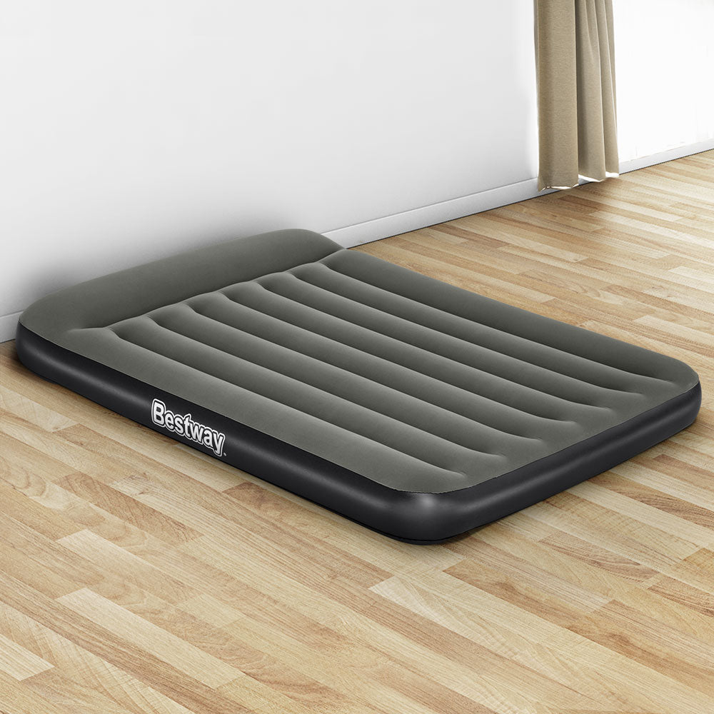 Bestway Air Mattress Double Bed Flocked Inflatable Camping Beds 30CM Tristar Online