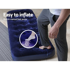 Bestway Single Size Inflatable Air Mattress - Navy Tristar Online