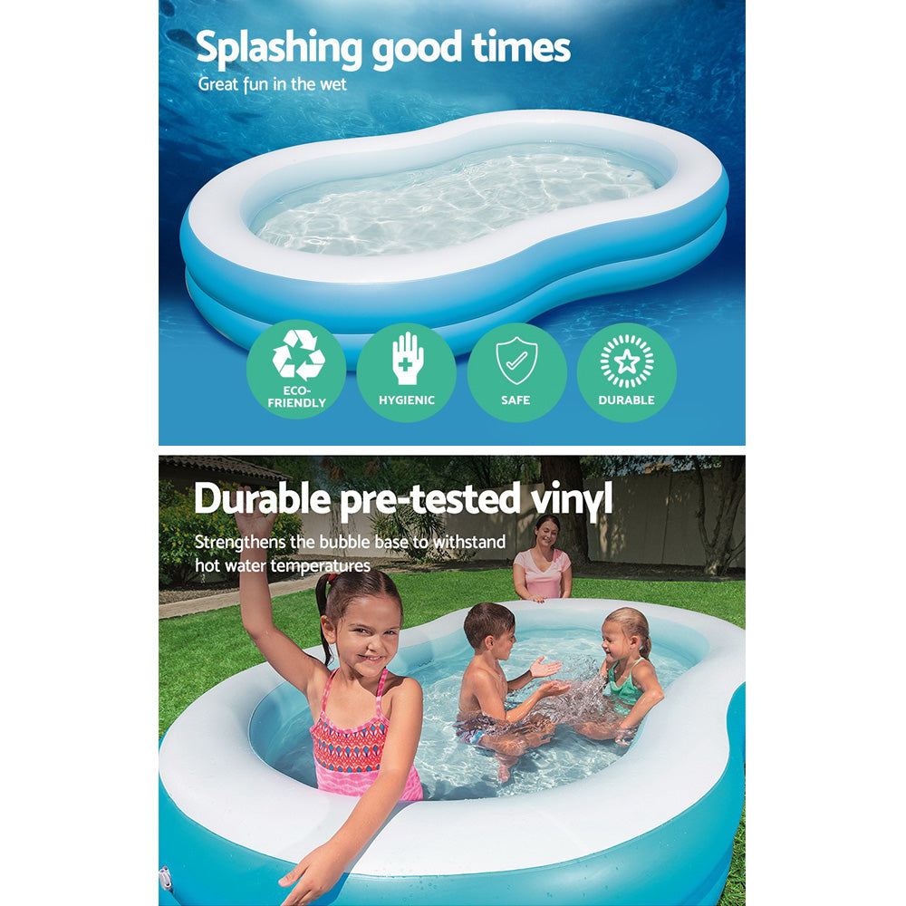 Bestway Inflatable Kids Pool Swimming Pool Family Pools 2.62m x 1.57m x 46cm Tristar Online