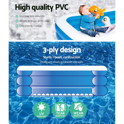 Bestway Inflatable Kids Play Pool Swimming Pool Rectangular Family Pools Tristar Online