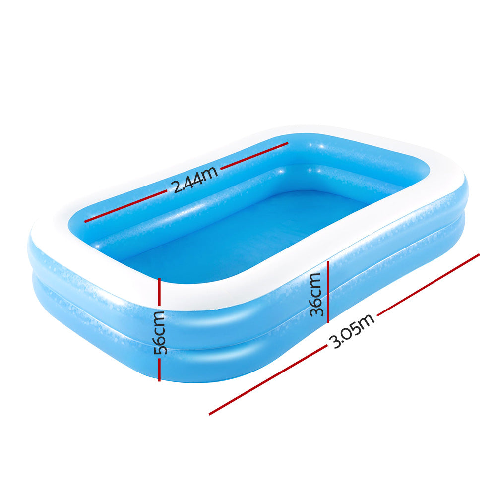 Bestway Kids Pool 262x175x51cm Inflatable Above Ground Swimming Pools 778L Tristar Online