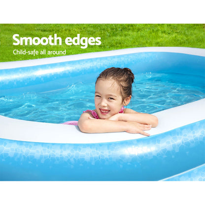 Bestway Kids Pool 262x175x51cm Inflatable Above Ground Swimming Pools 778L Tristar Online