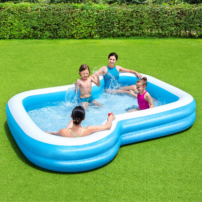 Bestway Swimming Pool Kids Above Ground Inflatable Rectangular Family 3M Pools Tristar Online