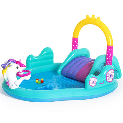 Bestway Kids Pool 274x198x137cm Inflatable Above Ground Swimming Play Pools 220L Tristar Online
