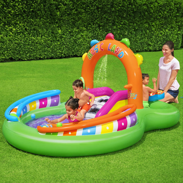 Bestway Inflatable Swimming Play Pool Kids Above Ground Kid Game Toy 3 People Tristar Online