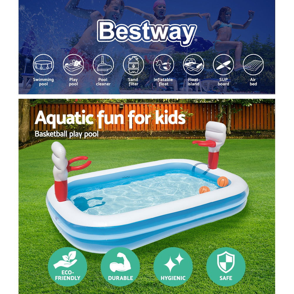 Bestway Inflatable Play Pool Kids Pool Swimming Basketball Play Pool Tristar Online