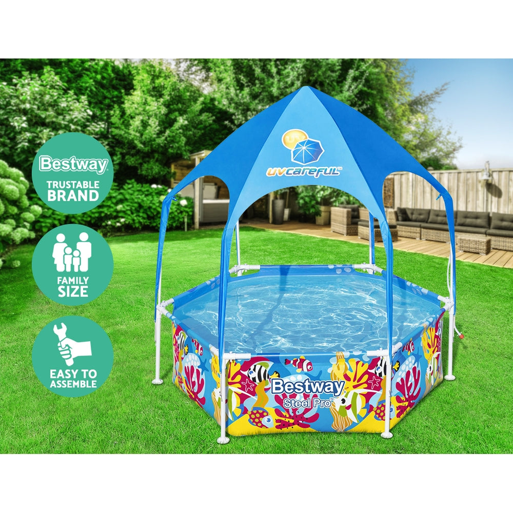Bestway Swimming Pool Above Ground Plays Kids Steel Pro� Mist Shade Pools Tristar Online