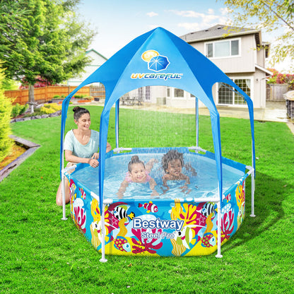Bestway Swimming Pool Above Ground Plays Kids Steel Pro� Mist Shade Pools Tristar Online