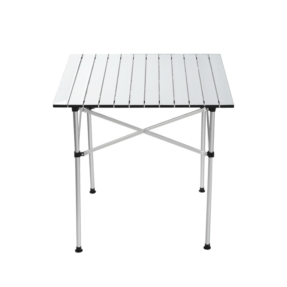 Weisshorn Camping Table Roll Up Aluminum Portable Desk Picnic 70CM Tristar Online