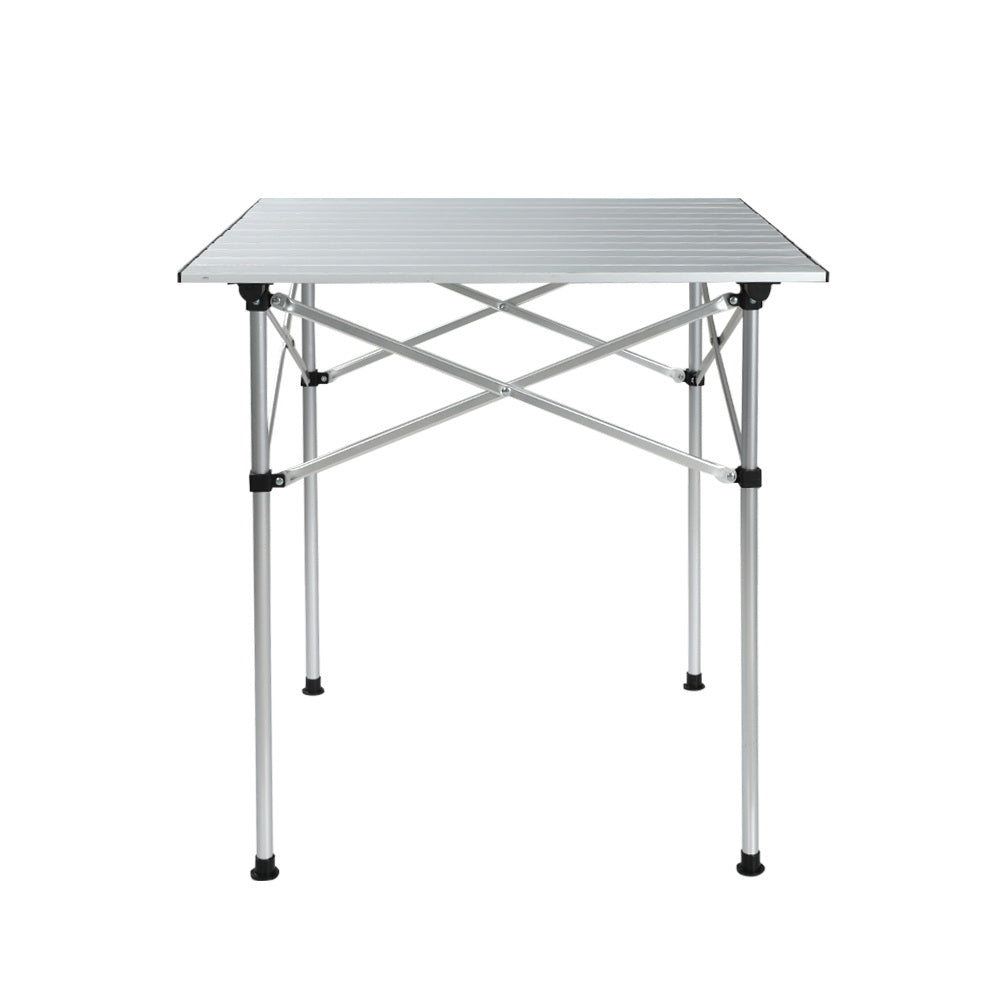 Weisshorn Camping Table Roll Up Aluminum Portable Desk Picnic 70CM Tristar Online