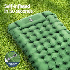 Weisshorn Self Inflating Mattress Camping Sleeping Mat Air Bed Pad Single Pillow Tristar Online