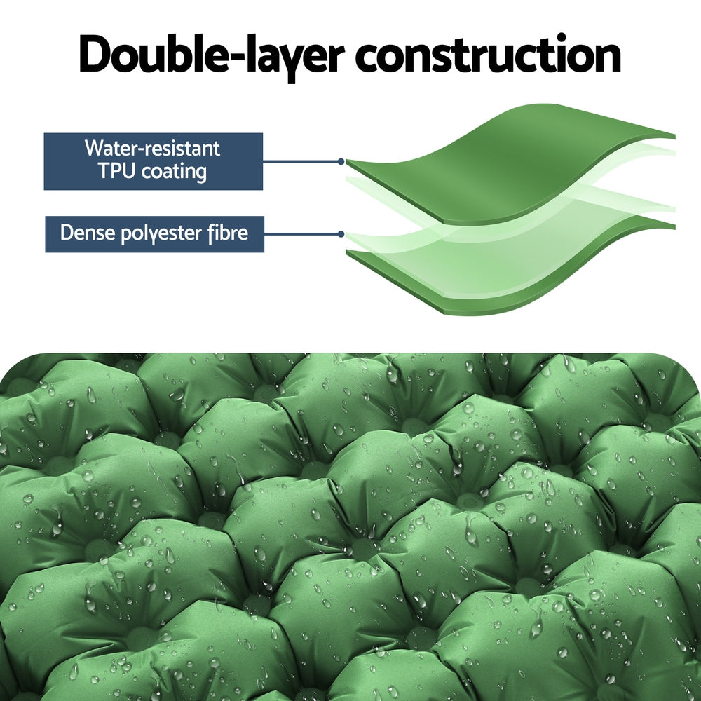 Weisshorn Self Inflating Mattress Camping Sleeping Mat Air Bed Pad Single Pillow Tristar Online