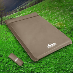 Weisshorn Double Size Self Inflating Mattress Mat 10CM Thick   Coffee Tristar Online