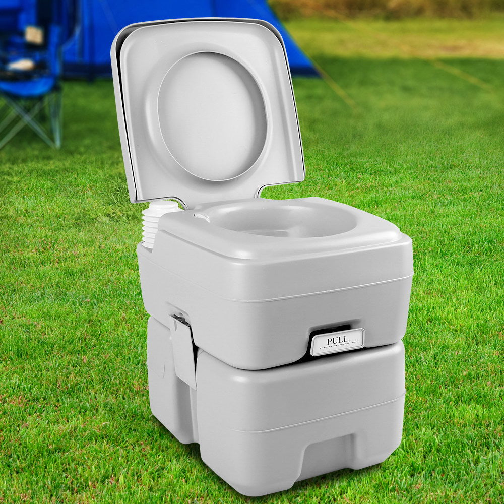 Weisshorn 20L Portable Outdoor Camping Toilet - Grey Tristar Online