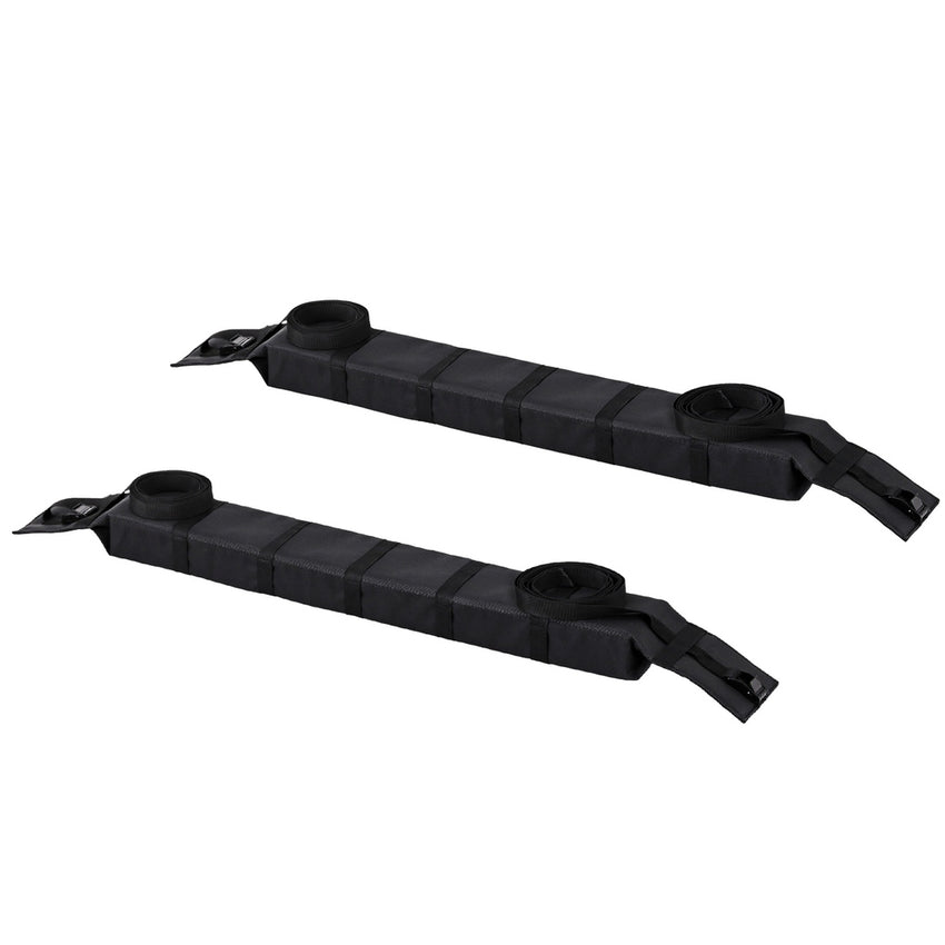 Universal Soft Car Roof Rack 116cm Kayak Luggage Carrier Adjustable Strap Black Tristar Online