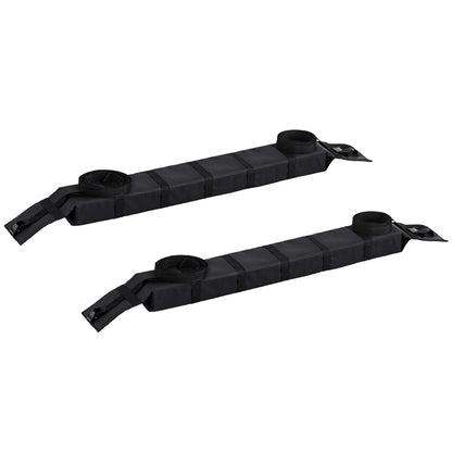 Universal Soft Car Roof Rack 116cm Kayak Luggage Carrier Adjustable Strap Black Tristar Online