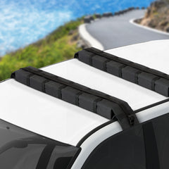 Universal Soft Car Roof Rack 116cm Kayak Luggage Carrier Adjustable Strap Black Tristar Online