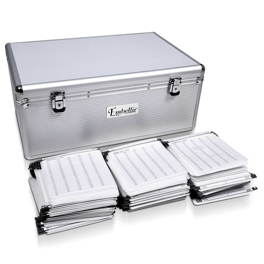 Embellir CD Case DVD Cases Storage Box 500 Discs Aluminium Case DVD Folders Tristar Online