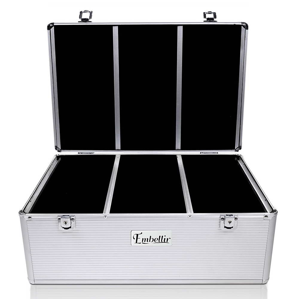 Embellir CD Case DVD Cases Storage Box 500 Discs Aluminium Case DVD Folders Tristar Online