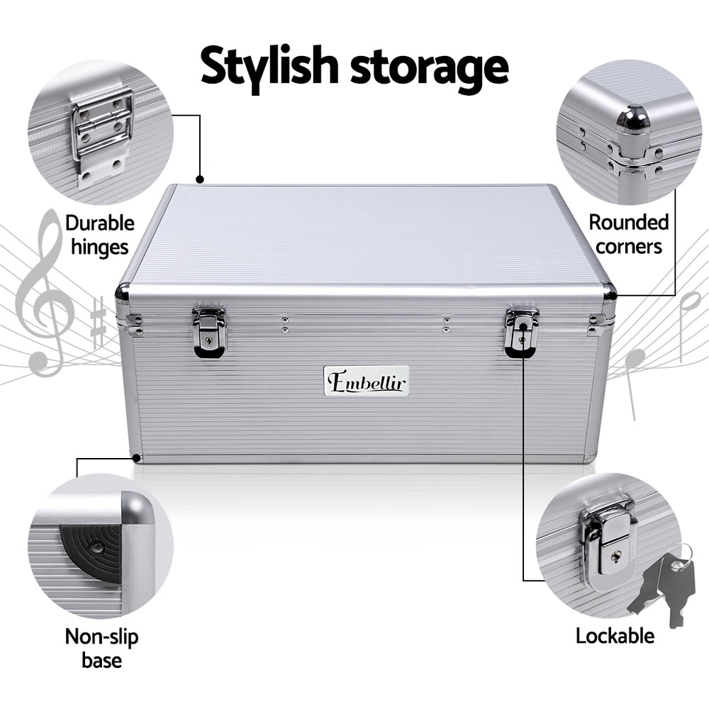 Embellir CD Case DVD Cases Storage Box 500 Discs Aluminium Case DVD Folders Tristar Online