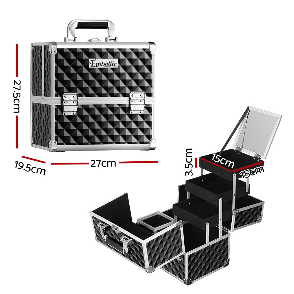 Embellir Makeup Case Beauty Organiser Bag Travel Large Cosmetic Storage Portable Tristar Online