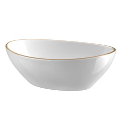 Cefito Bathroom Basin Ceramic Vanity Sink Hand Wash Bowl Gold Line 41x34cm Tristar Online