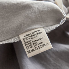 Cosy Club Washed Cotton Quilt Set Grey Double Tristar Online