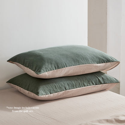 Cosy Club Sheet Set Cotton Sheets Double Green Beige Tristar Online