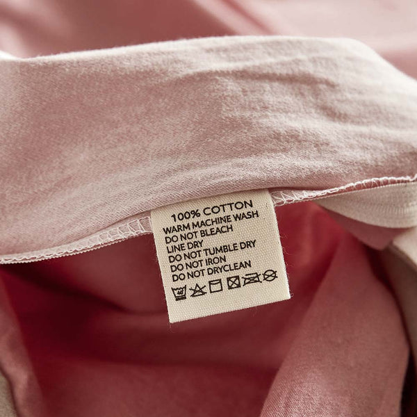 Cosy Club Washed Cotton Sheet Set Pink Brown Double Tristar Online
