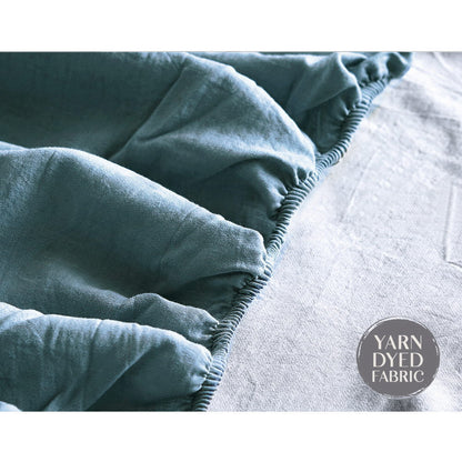 Cosy Club Sheet Set Cotton Sheets Single Blue Dark Blue Tristar Online