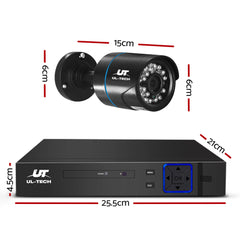 UL-Tech CCTV Security System 2TB 4CH DVR 1080P 2 Camera Sets Tristar Online