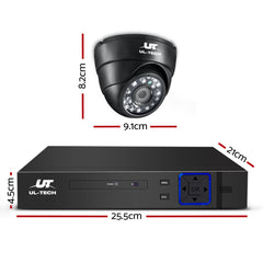 UL-Tech CCTV Security System 2TB 8CH DVR 1080P 4 Camera Sets Tristar Online