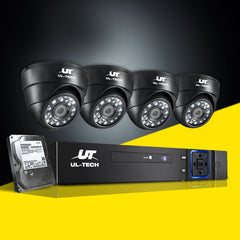UL-Tech CCTV Security System 2TB 8CH DVR 1080P 4 Camera Sets Tristar Online