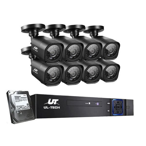 UL-tech CCTV Camera Home Security System 8CH DVR 1080P 1TB Hard Drive Outdoor Tristar Online