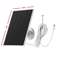 UL-tech Wireless Solar Panel For Security Camera Outdoor Battery Supply 3W Tristar Online